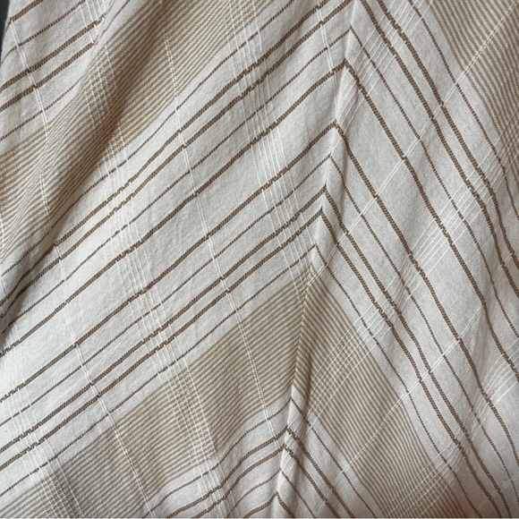 Women's Boho Gold & Tan Maxi Dress Braided Spaghetti Straps 100% Cotton - Picture 4 of 10